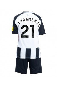 Fotbalové Dres Newcastle United Tino Livramento #21 Dětské Domácí Oblečení 2024-25 Krátký Rukáv (+ trenýrky)